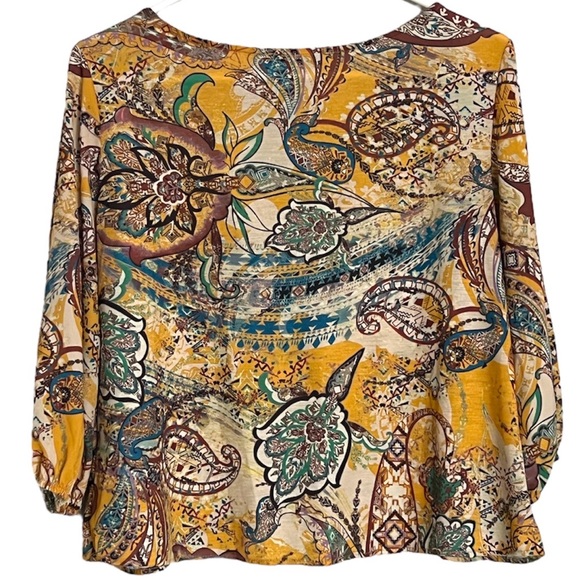 EUC | Zara | Mustard Yellow Top | Size Small - Picture 2 of 5